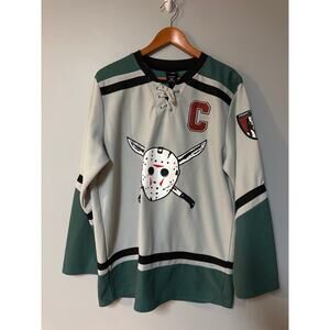 Friday the 13th Jason Voorhees Hockey Jersey Mens M Horror Lace Up